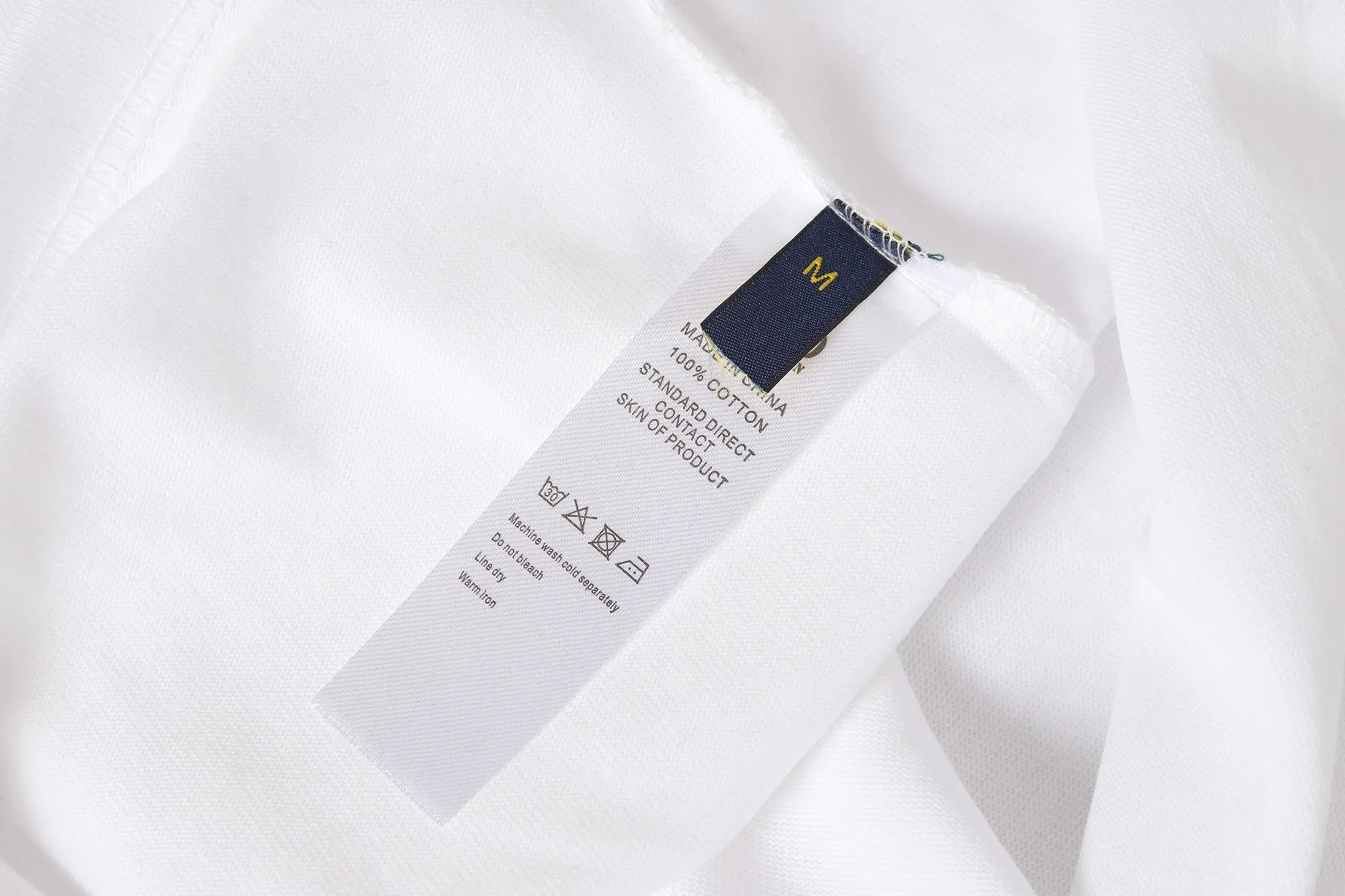 P140 💰 Actual pictures [High-end quality] Code: 8912# Color: Black White Size: S to XXL 2026ss New Ralph Lauren 320g customized fabric Round neck short sleeves Special embroidery Burnt patch Loose version for men and women